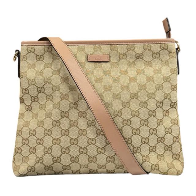 グッチ GGキャンバス ショルダーバッグ GGキャンバス 388924 ベージュ レディース GUCCI  中古 R&amp;Kリサイクルキング