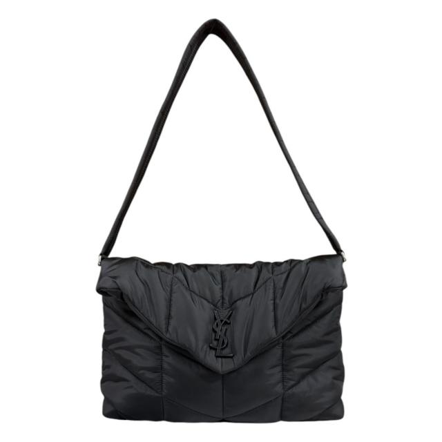 サンローラン ルル パファー ショルダーバッグ ナイロン 733630 ブラック ユニセックス SAINT LAURENT  中古 R&amp;Kリサイクルキング