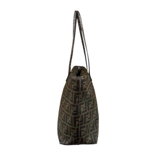 フェンディ ショッピング ロールバッグ ズッカ トートバッグ PVCコーティングキャンバス 8BH185 ブラウン レディース FENDI 中古 R&Kリサイクルキング_3