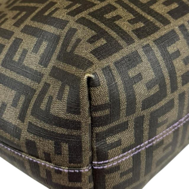 フェンディ ショッピング ロールバッグ ズッカ トートバッグ PVCコーティングキャンバス 8BH185 ブラウン レディース FENDI 中古 R&Kリサイクルキング_7