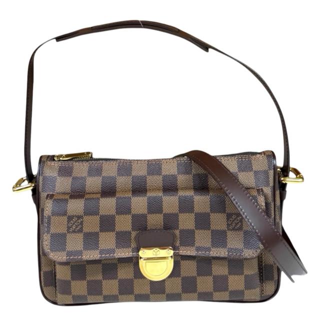 ルイヴィトン ラヴェッロGM ダミエ ショルダーバッグ ダミエキャンバス N60006 ブラウン レディース LOUIS VUITTON 中古 R&Kリサイクルキング