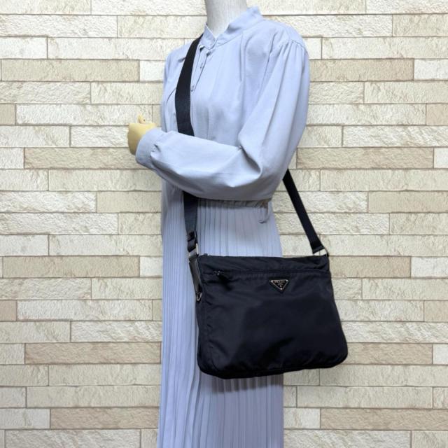 プラダ ショルダーバッグ ナイロン BT0421 ブラック ユニセックス PRADA  中古 R&amp;Kリサイクルキング_1