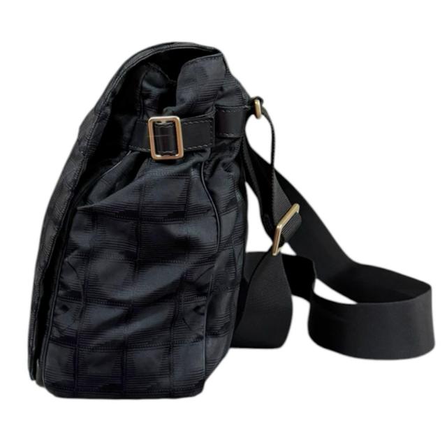 シャネル ニュートラベル ショルダーバッグ ナイロンジャガード A29348 ブラック レディース CHANEL  中古 R&amp;Kリサイクルキング_4