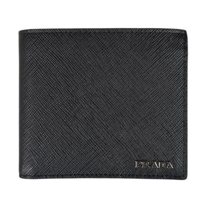 プラダ サフィアーノ 二つ折り財布 レザー 2MO738 メンズ PRADA  中古 R&amp;Kリサイクルキング
