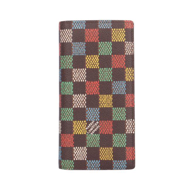 ルイヴィトン ポルトフォイユ ブラザ LVバーズ ダミエ 長財布 N00141 メンズ LOUIS VUITTON 中古 R&Kリサイクルキング