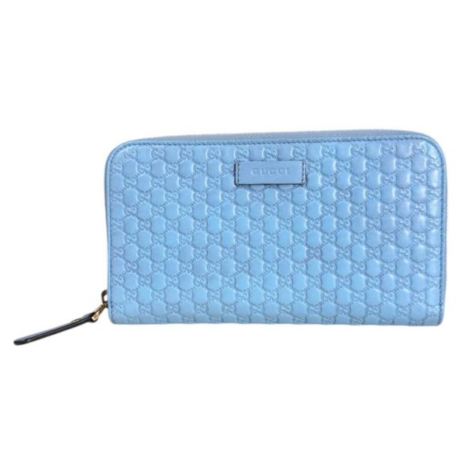 グッチ マイクログッチシマ 長財布 レザー 449391 レディース GUCCI  中古 R&amp;Kリサイクルキング