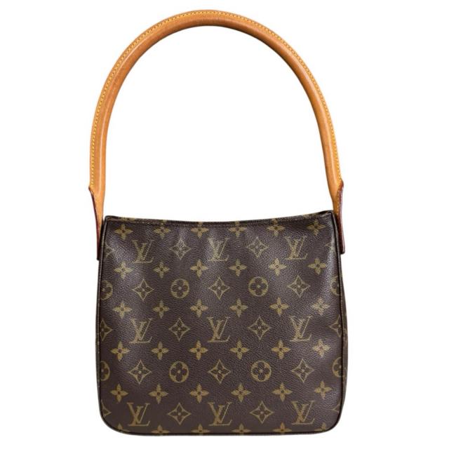 ルイヴィトン ルーピングＭＭ モノグラム ショルダーバッグ モノグラム帆布 M51146 赤銅色 レディース LOUIS VUITTON  中古 R&K再利用第一人者
