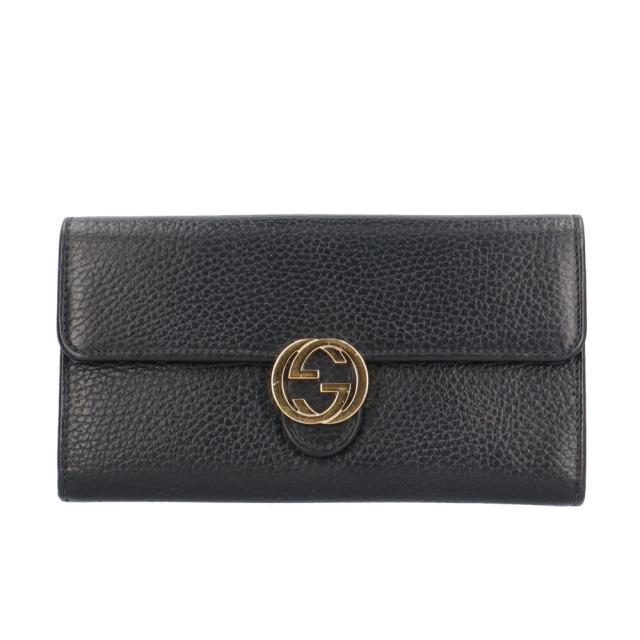 グッチ アウトレット品 インターロッキングG 長財布 レザー 615524 ユニセックス GUCCI  中古 R&amp;Kリサイクルキング