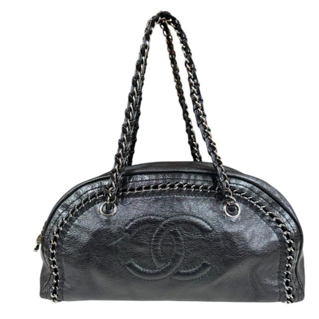 シャネル ミニボストンバッグ ラグジュアリー ショルダーバッグ レザー A31405 ブラック レディース CHANEL  中古 R&amp;Kリサイクルキング