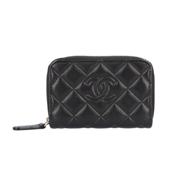 シャネル クラシック ジップ コインパース マトラッセ コインケース レザー AP0216 レディース CHANEL 中古 R&Kリサイクルキング