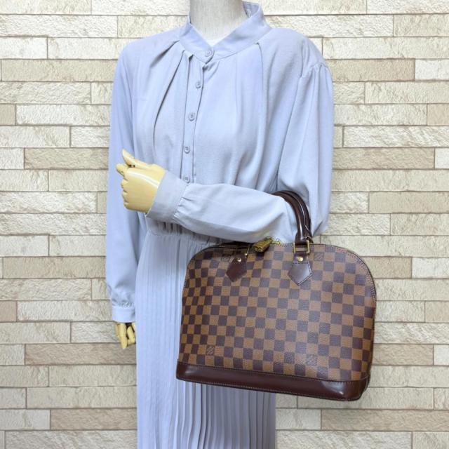 ルイヴィトン アルマ ダミエ ハンドバッグ ダミエキャンバス N51131 ブラウン レディース LOUIS VUITTON 中古 R&Kリサイクルキング