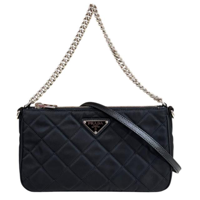 プラダ ショルダーバッグ ナイロン 1BH026 ブラック レディース PRADA 中古 R&Kリサイクルキング 108,900円
