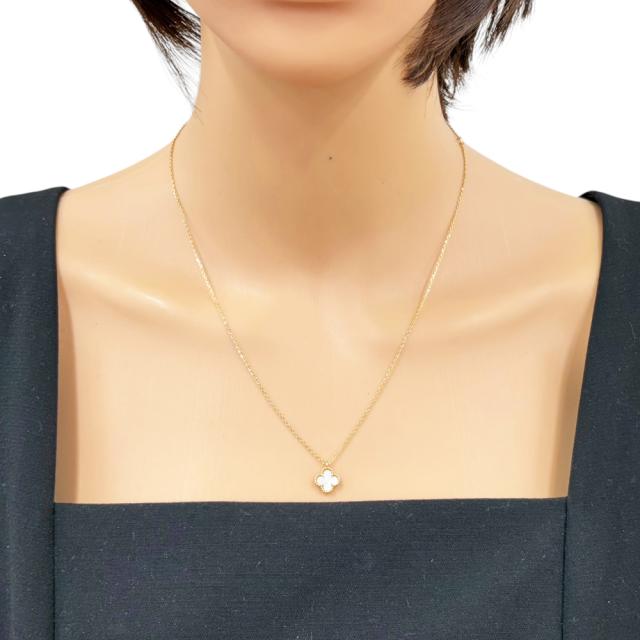 ヴァンクリーフ＆アーペル スウィートアルハンブラ ネックレス 18金
