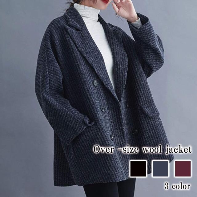 CLORE（オーバーサイズウールジャケット ） 大人気コラボの第二弾【UNIQLO＋J/ユニクロプラスジェイ】ウール