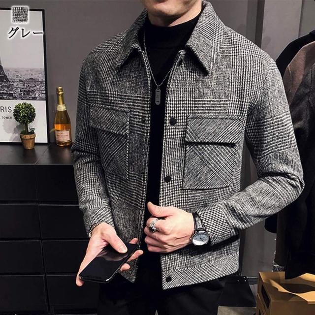 Dior MONSIEUR ステンカラーコート グレー チェック ウール L