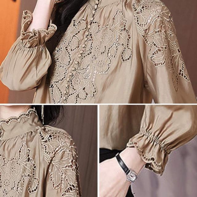 ブラウス レディース シルクレースブラウス フリル ブランド きれいめ スーツ ワンピース 長袖 カットソー 冬 Tシャツ ノーアイロン 事務服 高品質 オフィス レース 黒 おしゃれ ボウタイ 春 シャツ シフォン カジュアル 安い 人気 秋 厚手 白 フォーマル 50代の通販は