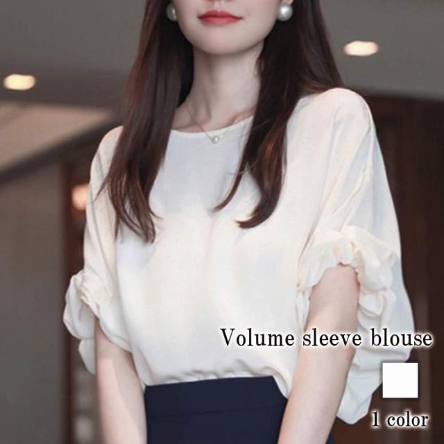 Tシャツ レディース ボリューム袖ブラウス 涼しい 40代 スポーツ シャツ トレーナー カットソー かわいい 夏 コーデ カジュアル ロング ティーシャツ ゆったり Tシャツ レディース ボリューム袖ブラウス 涼しい 40代 スポーツ