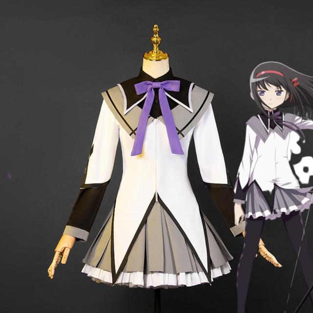 【送料無料】魔法少女まどか マギカ コスプレ服 暁美 ほむら あけみ コスチューム コスプレ衣装 服セットのみ 手洗い 魔法少女 魔法使い服 変身服