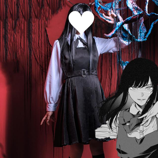 【送料無料】チェンソーマン コスプレ服 三鷹朝 みたか アサ コスチューム コスプレ衣装 服セットのみ 手洗い 学生服 学院服 ヨル 悪魔