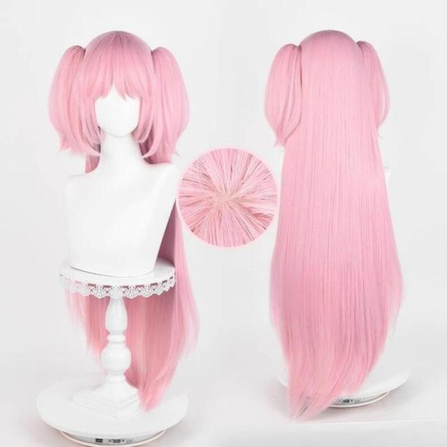 【送料無料】コスプレ 鹿目まどか かなめまどか 魔法少女まどか☆マギカ 魔女 円環の理 コスプレウィグ ウィッグ かつら ウィッグネット付き ピンクのツインテールロングヘア