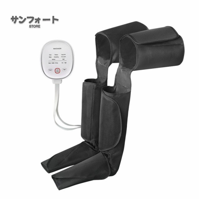 フットマッサージャー エアーマッサージャー マッサージ器 マッサージ機 家庭用 6つのモード&amp;amp;3段階エアー強度 レッグ 足先 ふくの通販は