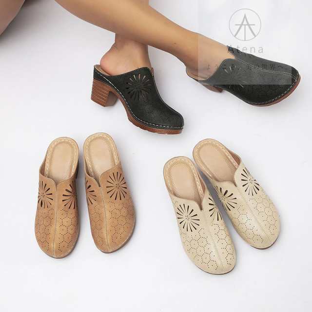 サボサンダル サボ サンダル レディース 厚底 ストラップ ウェッジソール ミュール レディース 脚長 太ヒール 歩きやすい おしゃれサンダの通販は