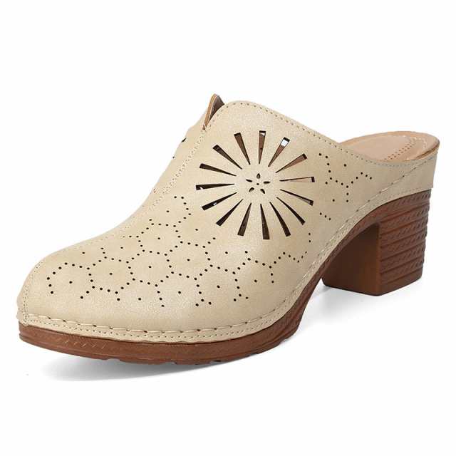 サボサンダル サボ サンダル レディース 厚底 ストラップ ウェッジソール ミュール レディース 脚長 太ヒール 歩きやすい おしゃれサンダの通販は