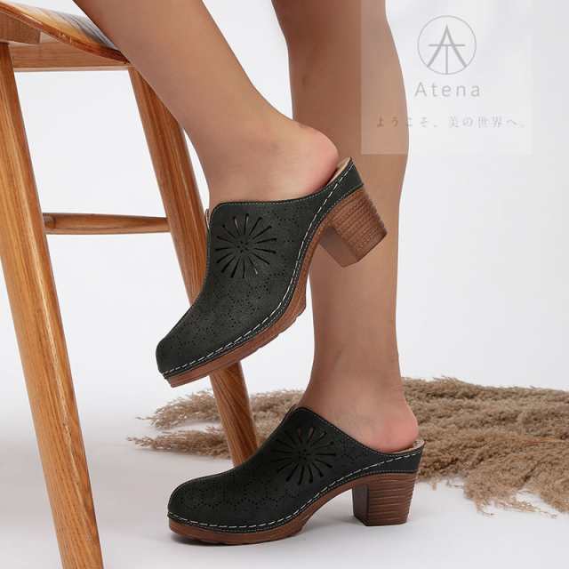 サボサンダル サボ サンダル レディース 厚底 ストラップ ウェッジソール ミュール レディース 脚長 太ヒール 歩きやすい おしゃれサンダの通販は