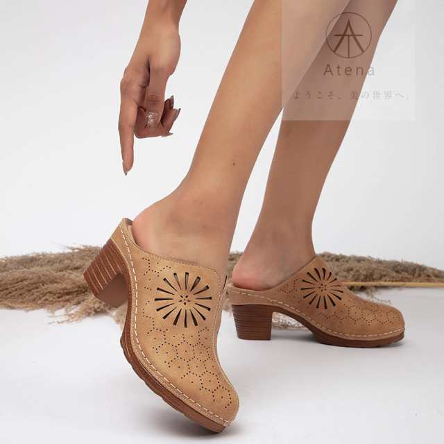 サボサンダル サボ サンダル レディース 厚底 ストラップ ウェッジソール ミュール レディース 脚長 太ヒール 歩きやすい おしゃれサンダの通販は