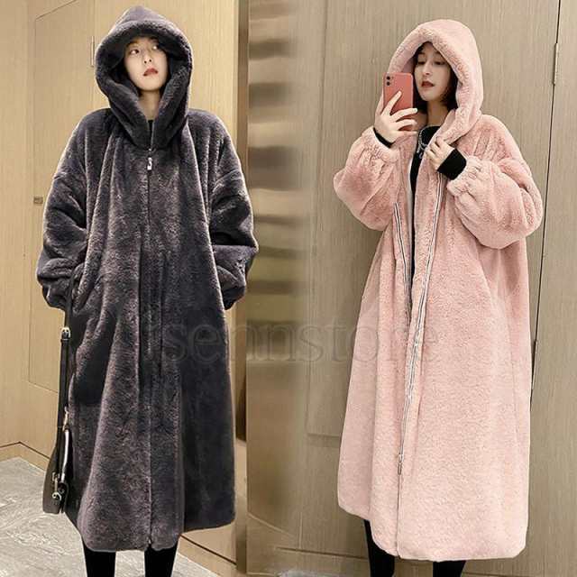 超ロングコート 冬服 ふわもこ 厚手 ファーコート レディース 毛皮コート フェイクファー おしゃれ 20代30代 40代 冬アウター お呼ばれの通販は 5,737円