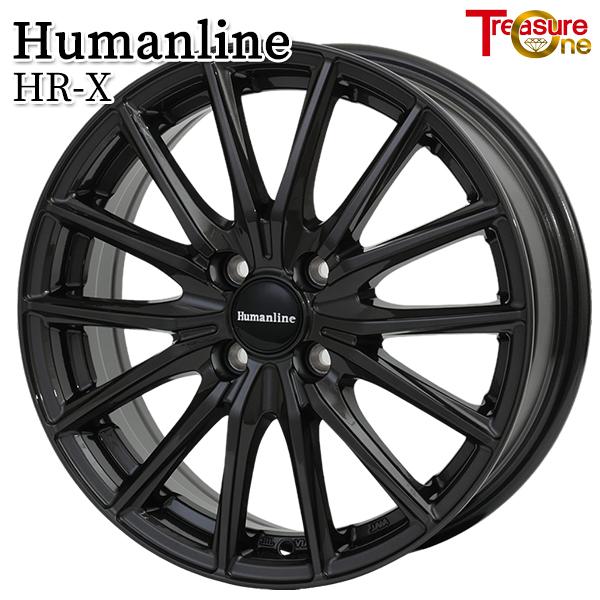 トレジャーワン ヒューマンライン HRX 15インチ 5.5J 4H100 +50 チタンブラック アルミホイール単品 1本 4本以上送料無料