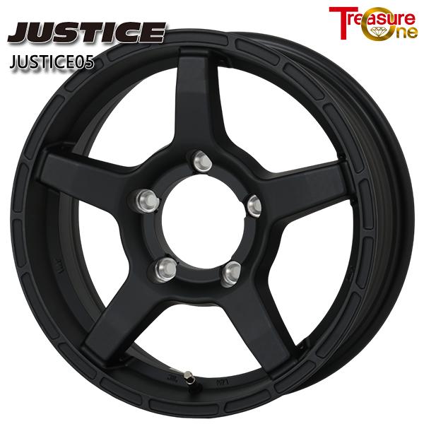 トレジャーワン ジャスティス05 16インチ 5.5J 5H139.7 +20 マットブラック アルミホイール単品 1本 4本以上送料無料