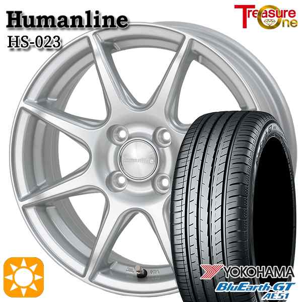 サマータイヤ ホイール4本セット 185/65R15インチ 4H100 ヒューマンライン HS023 SI DG ヨコハマ ブルーアースGT AE51の通販は