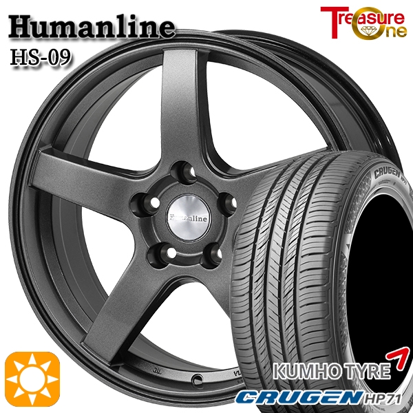 サマータイヤ ホイール4本セット 225/60R17インチ 5H114 MID シュナイダー スタッグ STAG SG クムホ クルーゼン HP71 サマータイヤ ホイール4本セット 225⁄60R17インチ 5H114 共豊