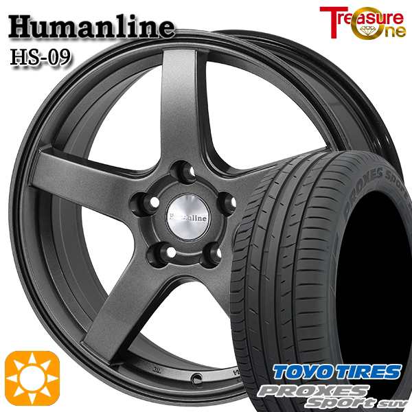 サマータイヤ ホイール4本セット 235/60R18インチ 5H114 トレジャーワン ヒューマンライン HS09 DG TOYO トーヨー プロクセススポーツ SUの通販は