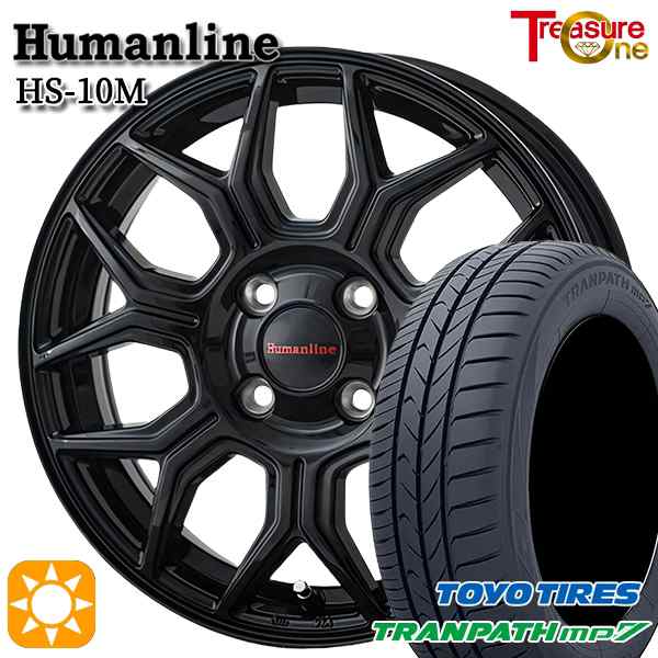 サマータイヤ ホイール4本セット 195/65R15インチ 4H100 ヒューマンライン HS10M BK トーヨー トランパス MP7の通販は