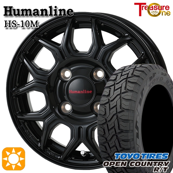 サマータイヤ ホイール4本セット 145/80R12インチ 80/78N 4H100 