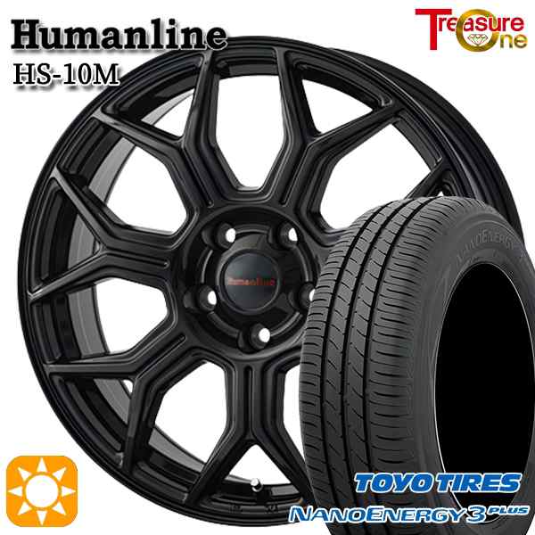 サマータイヤ ホイール4本セット 215/60R16インチ 5H114 ヒューマンライン HS10M BK トーヨー ナノエナジー3プラスの通販は 50,460円