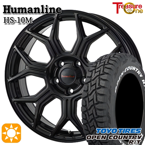 サマータイヤ ホイール4本セット 215/65R16インチ 5H100 ヒューマンライン HS10M BK トーヨー オープンカントリー R/T