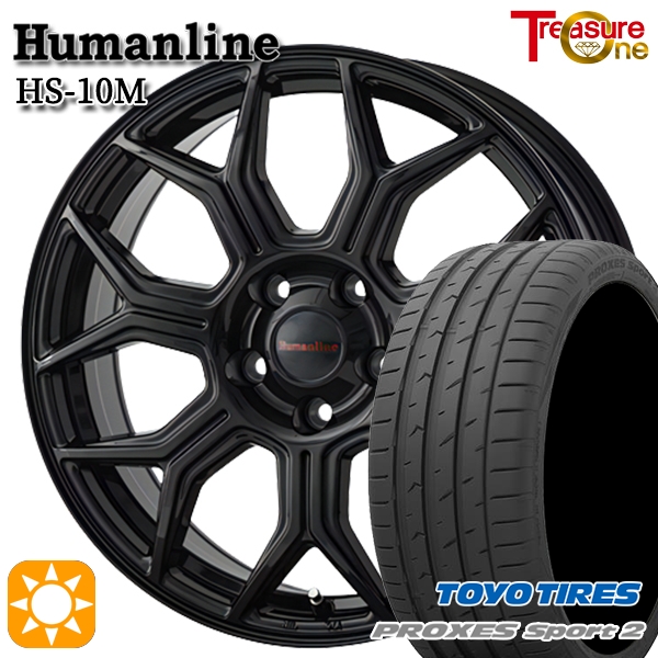 サマータイヤ ホイール4本セット 215/45R18インチ 5H114 ヒューマンライン HS10M BK トーヨー プロクセススポーツ2