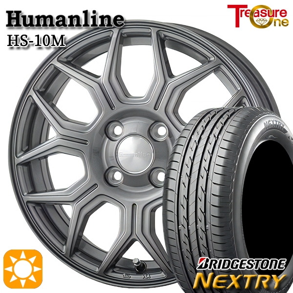 サマータイヤ ホイール4本セット 175/65R14インチ 4H100 ヒューマンライン HS10M DG ブリヂストン ネクストリー