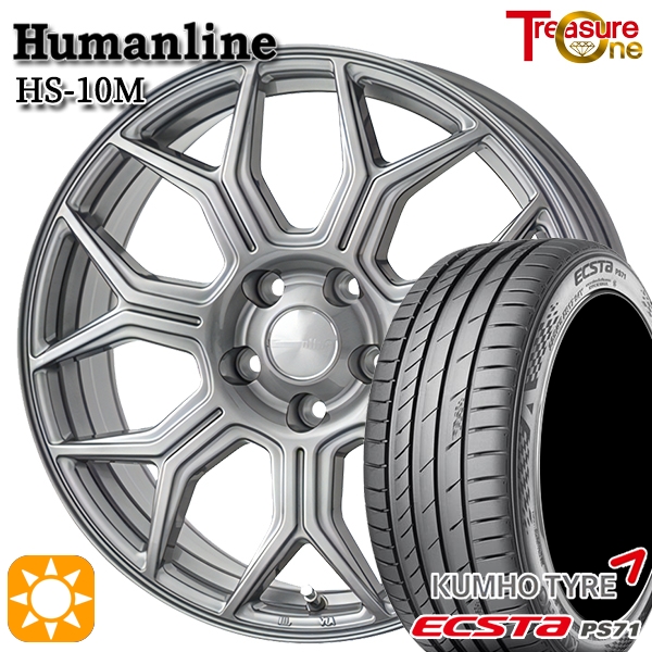 サマータイヤ ホイール4本セット 215/55R17インチ 5H114 インフィニティ F10 BK/DP クムホ エクスタ PS31 215⁄55R17 特選輸入タイヤ 新品サマータイヤ ホイール 4本セット 共豊 スマック ヴァルキリー サファイアブラック×ポリッシュ 17インチ  5H100 組込み済 バランス調整済 taiya | オールドギア店