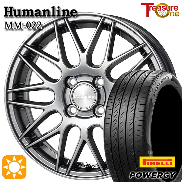 サマータイヤ ホイール4本セット 195/65R15インチ 4H100 ヒューマンライン MM022 DG ピレリ パワジー POWERGYの通販は 39,585円