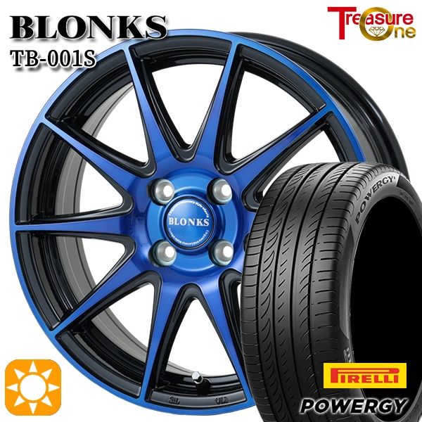 サマータイヤ ホイール4本セット ブロンクス TB001S ブルー 15インチ
