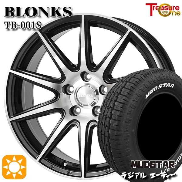 サマータイヤ ホイール4本セット 215/65R16インチ 5H114 ブロンクス TB001S マッドスター ラジアルA/T ホワイトレター