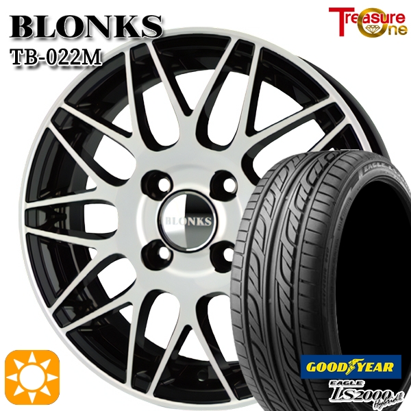 サマータイヤ ホイール4本セット 155/55R14インチ 4H100 ブロンクス TB022M グッドイヤー LS2000ハイブリッド2の通販は