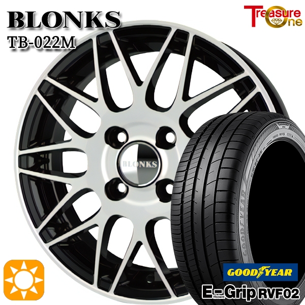 サマータイヤ ホイール4本セット 165/60R15インチ 4H100 ブロンクス TB022M グッドイヤー エフィシェントグリップ RVF02