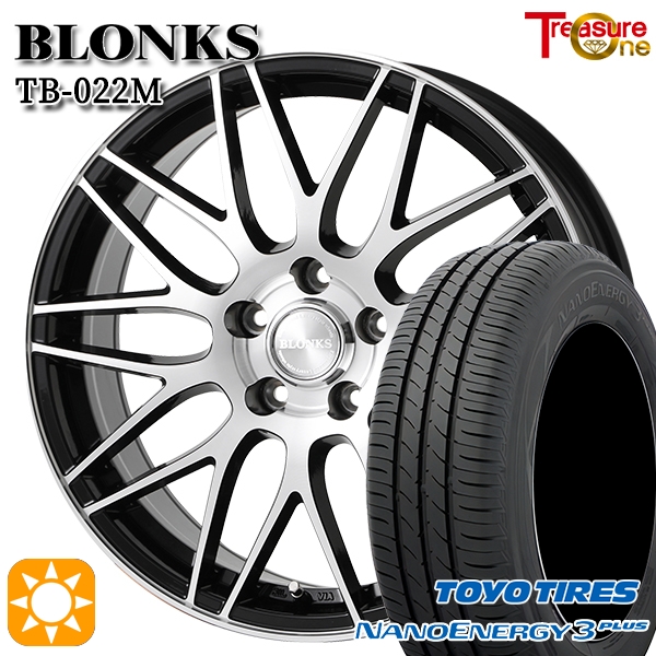 サマータイヤ ホイール4本セット 205/60R16インチ 5H100 ブロンクス TB022M トーヨー ナノエナジー3プラス
