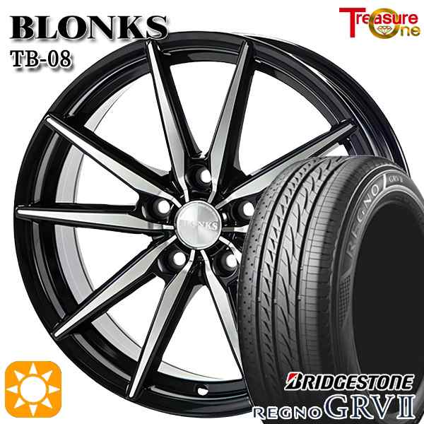 サマータイヤ ホイール4本セット 225/60R17インチ 5H114 トレジャーワン ブロンクス TB08 ブリヂストン レグノ GRV2の通販は 132,000円