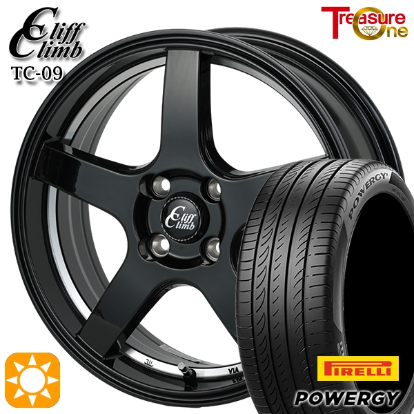 サマータイヤ ホイール4本セット クリフクライム TC09 BK 15インチ 5.5